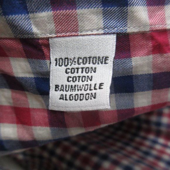 Culturata Roma plaid button up shirt sz L - Picture 5 of 6